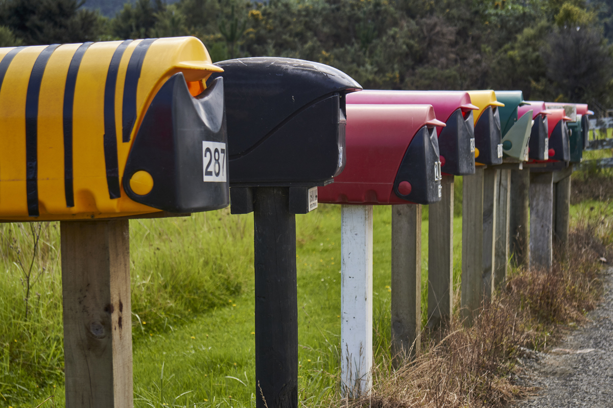 Puhoi Valley letterboxes, Auckland, New Zealand